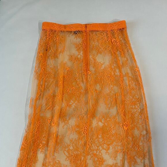 Michael Costello x Revolve Ophelia Maxi Skirt in Orange - Picture 5 of 8